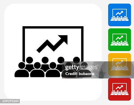 Presentation Icon Flat Graphic Design Presentation Icon Flat Graphic Design