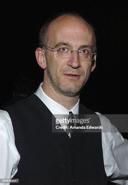 Maestro Timothy Brock poses at the 15th Anniversary of the Los Angeles Chamber Orchestra's Silent Film Festival on June 5, 2004 at UCLA's Royce Hall...
