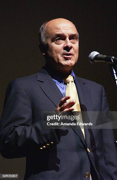 Chairman Edward Nowak gives a speech at the 15th Anniversary of the Los Angeles Chamber Orchestra's Silent Film Festival on June 5, 2004 at UCLA's...