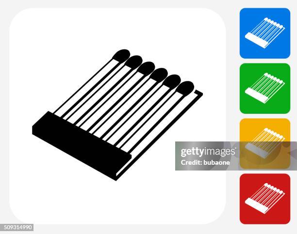 spielen symbol flache grafik design - streichholz stock-grafiken, -clipart, -cartoons und -symbole