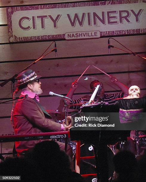 Dr. John performs on Mardi Gras/Fat Tuesday at City Winery Nashville on February 9, 2016 in Nashville, Tennessee.