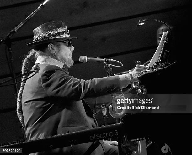 Dr. John performs on Mardi Gras/Fat Tuesday at City Winery Nashville on February 9, 2016 in Nashville, Tennessee.