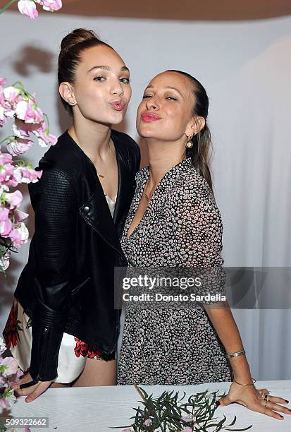 Dancer Maddie Ziegler and designer Jennifer Meyer attend the Superga XO Jennifer Meyer Collection Launch Celebration at Chateau Marmont on February...