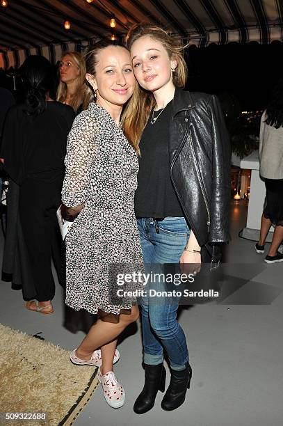 Designer Jennifer Meyer and actress Carson Meyer attend the Superga XO Jennifer Meyer Collection Launch Celebration at Chateau Marmont on February 9,...