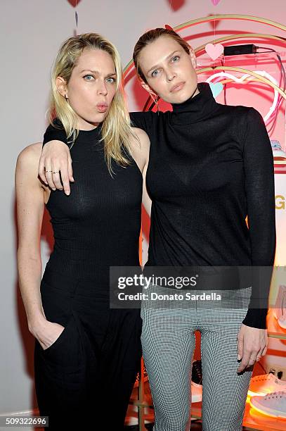 Writer Erin Foster and actress Sara Michael Foster attend the Superga XO Jennifer Meyer Collection Launch Celebration at Chateau Marmont on February...