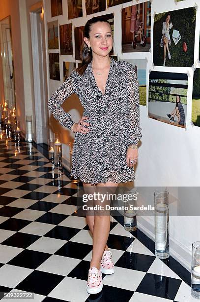 Designer Jennifer Meyer attends the Superga XO Jennifer Meyer Collection Launch Celebration at Chateau Marmont on February 9, 2016 in Los Angeles,...