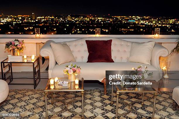 View of the view during the Superga XO Jennifer Meyer Collection Launch Celebration at Chateau Marmont on February 9, 2016 in Los Angeles, California.