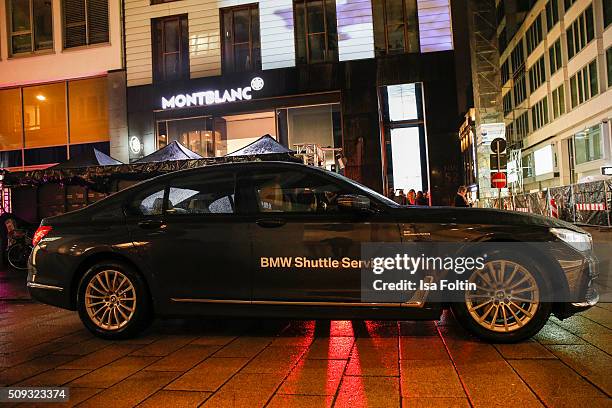 General view outside the Montblanc House Opening on February 09, 2016 in Hamburg, Germany.