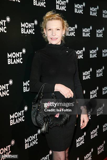Sunnyi Melles attends the Montblanc House Opening on February 09, 2016 in Hamburg, Germany.
