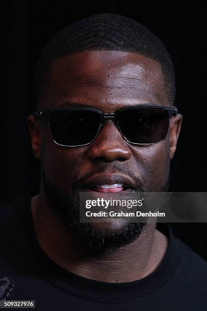 Kevin Hart arrives ahead of the Ride Along 2 Australian Premiere at Hoyts Melbourne Central on February 10, 2016 in Melbourne, Australia.