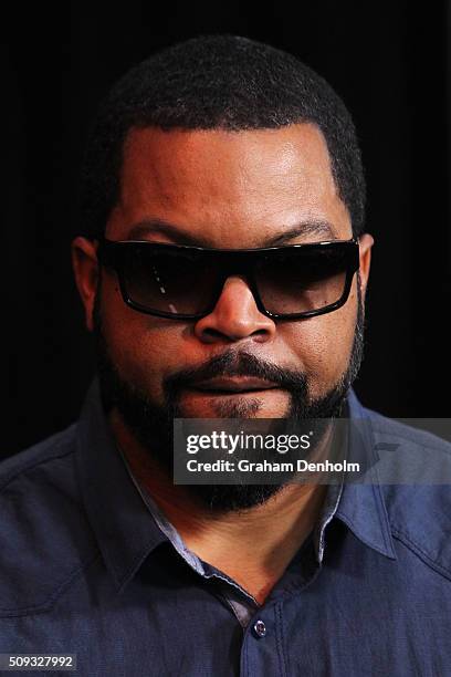 Ice Cube arrives ahead of the Ride Along 2 Australian Premiere at Hoyts Melbourne Central on February 10, 2016 in Melbourne, Australia.