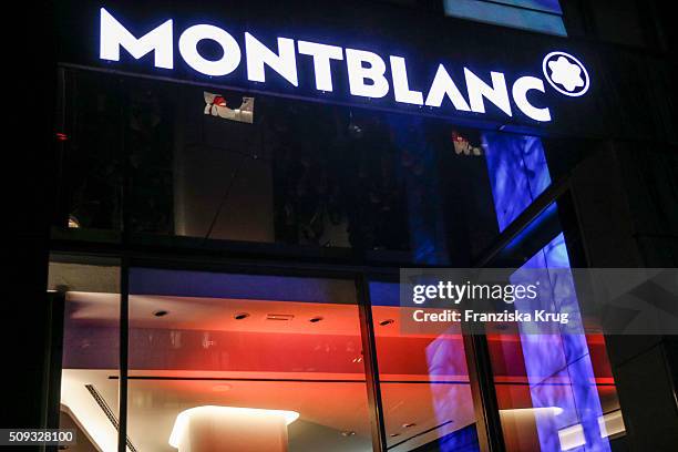 Outside view of the Montblanc House Opening on February 09, 2016 in Hamburg, Germany.