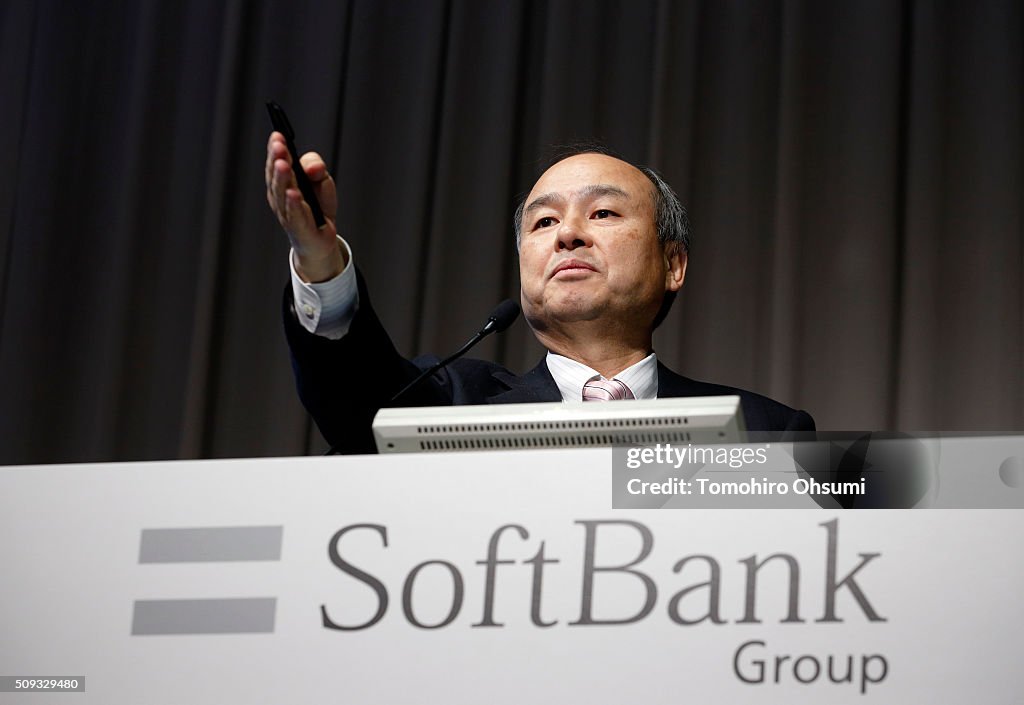 SoftBank CEO Masayoshi Son Presents 3Q Earnings Result