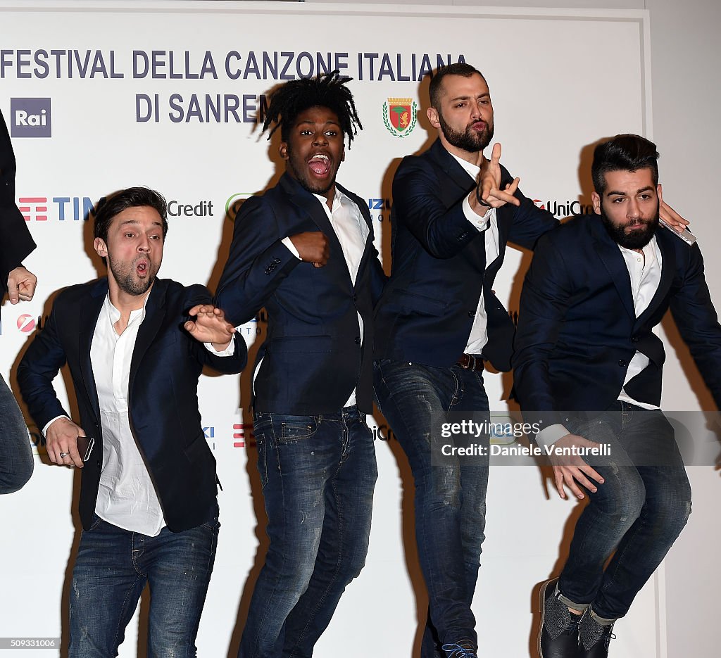 Sanremo 2016 - Day 2 Photocall