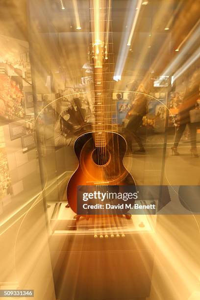 General view of the atmosphere at a private view of "Hendrix At Home" at Jimi Hendrix's restored former Mayfair flat on February 9, 2016 in London,...