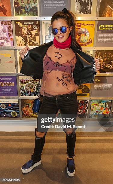 Bip Ling attends a private view of "Hendrix At Home" at Jimi Hendrix's restored former Mayfair flat on February 9, 2016 in London, England.