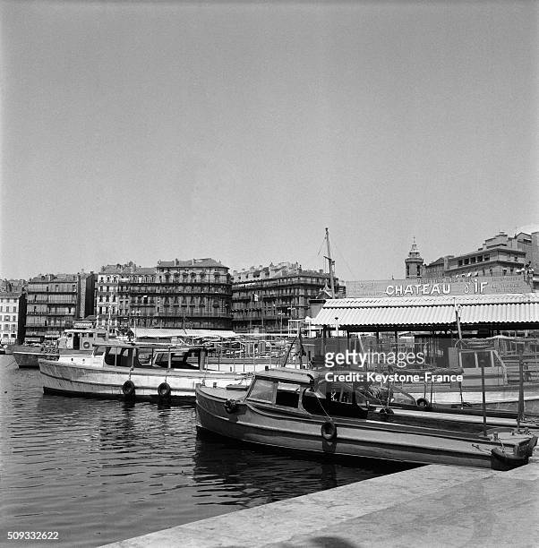 The Vieux Port - Old Harbour - In Marseille, France, on May 30, 1962.