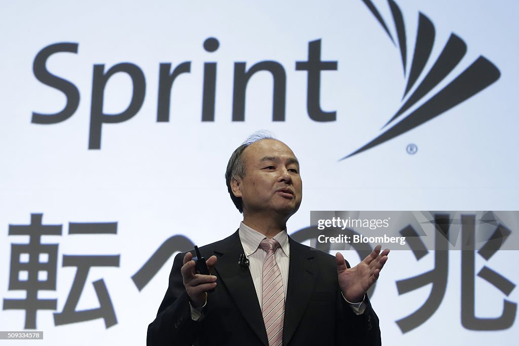SoftBank Group Corp. Chairman Masayoshi Son Attends Earnings News Conference