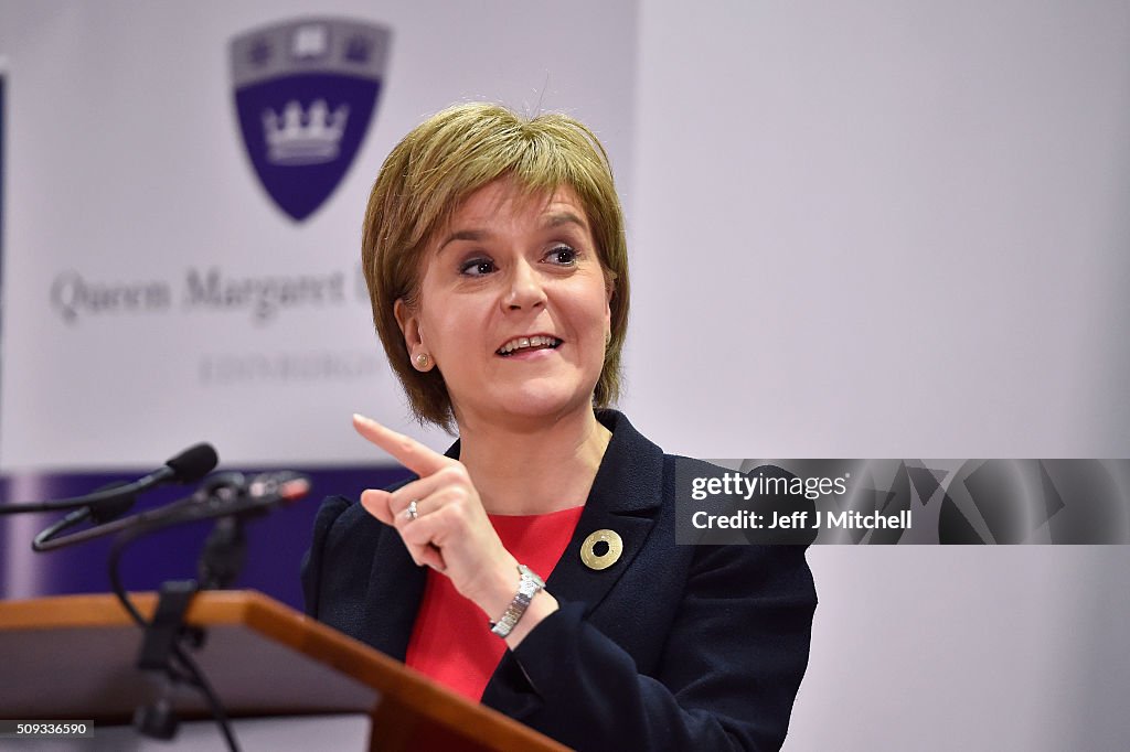 Scotland's First Minister Visits A Nursing College