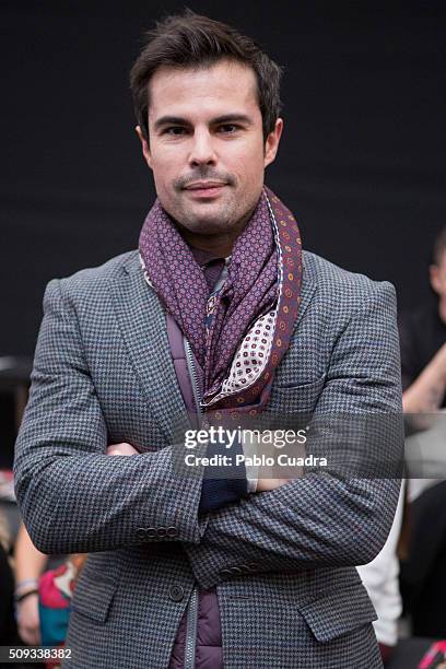 Curi Gallardo attends the Maybelline NY & Bloomers&Bikini Fashion Show during the MFShow on February 10, 2016 in Madrid, Spain.