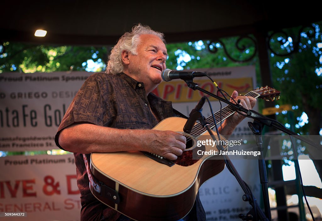 Peter Roren Singersongwriter Peter Rowan Performing In Santa Fe Nm High-Res Stock ...
