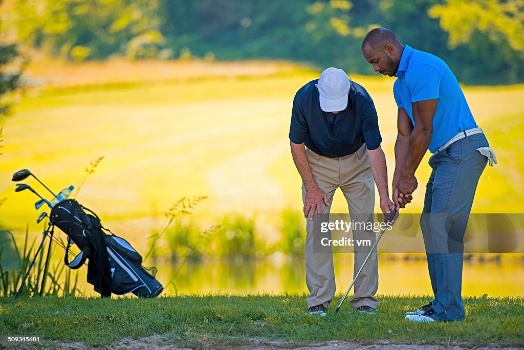 Golf Pro Unterricht Male Golfers