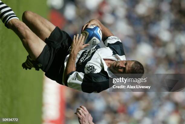Bobby Skinstad of the Barbarians in action during the match between Scotland and the Barbarians held at Murrayfield on May 22, 2004 in Edinburgh,...