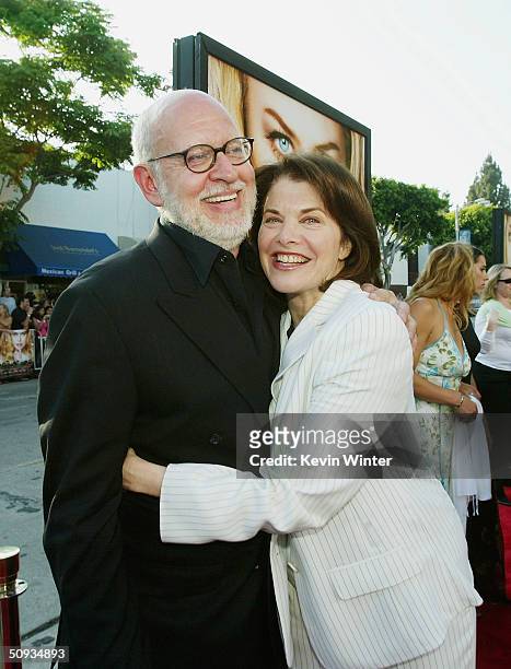 Director Frank Oz and Paramount's Sherry Lansing pose at the world premiere of Paramount's "The Stepford Wives" at the Bruin Theatre on June 6, 2004...