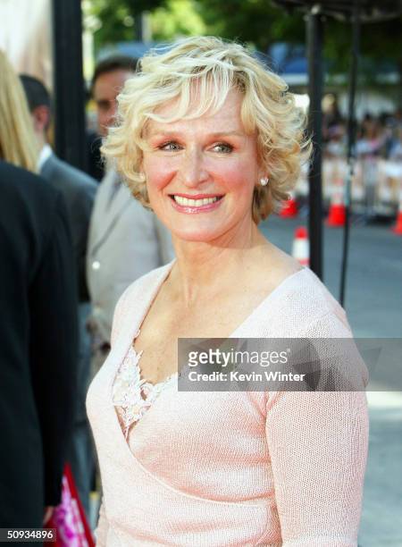 Actress Glenn Close arrives at the world premiere of Paramount's "The Stepford Wives" at the Bruin Theatre on June 6, 2004 in Los Angeles, California.
