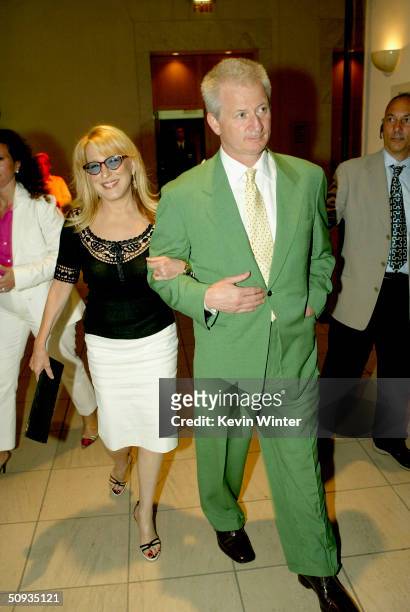Actress Bette Midler and her husband Martin von Haselberg arrive at the after-party for Paramount's "The Stepford Wives" at the Armand Hammer Museum...