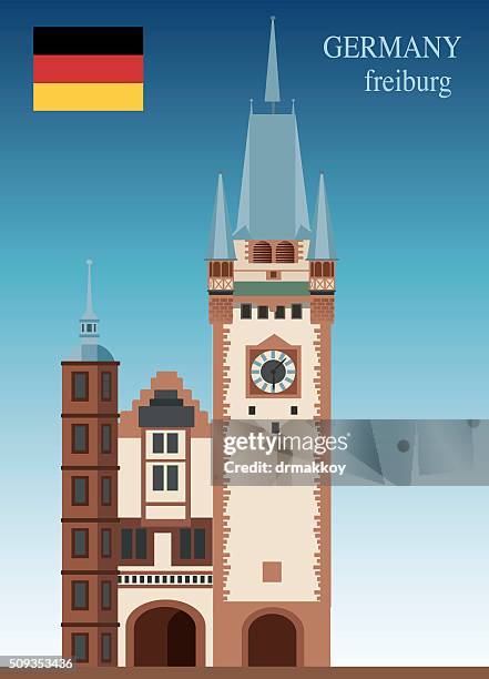 fribourg - black forest stock illustrations