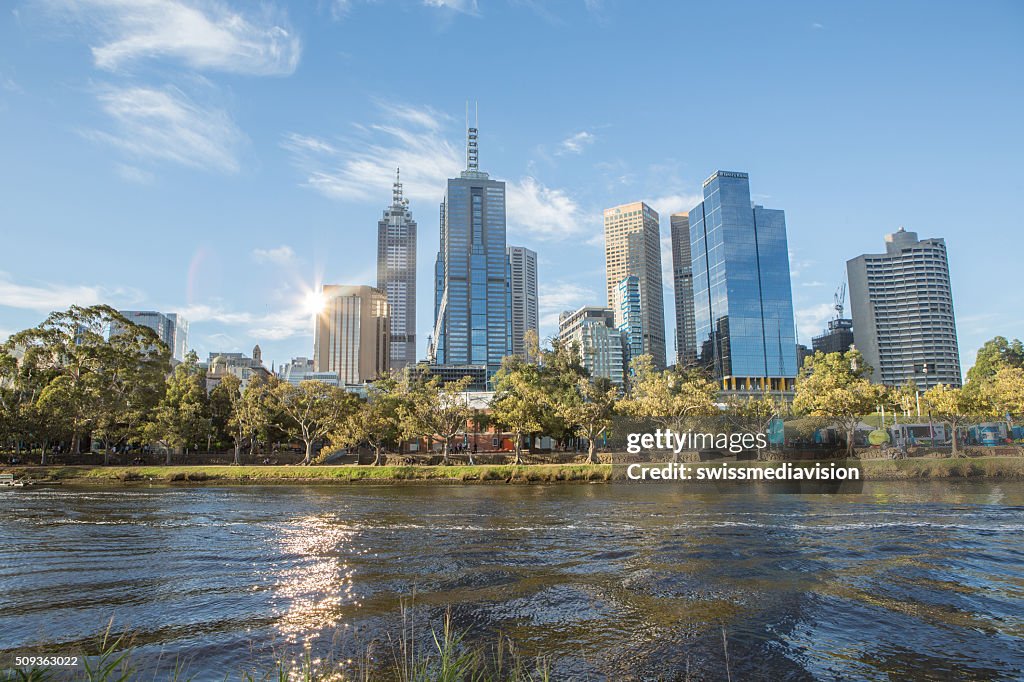 Le quartier central des affaires de Melbourne