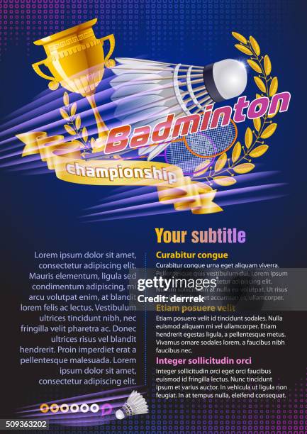 badminton - badminton racket stock illustrations