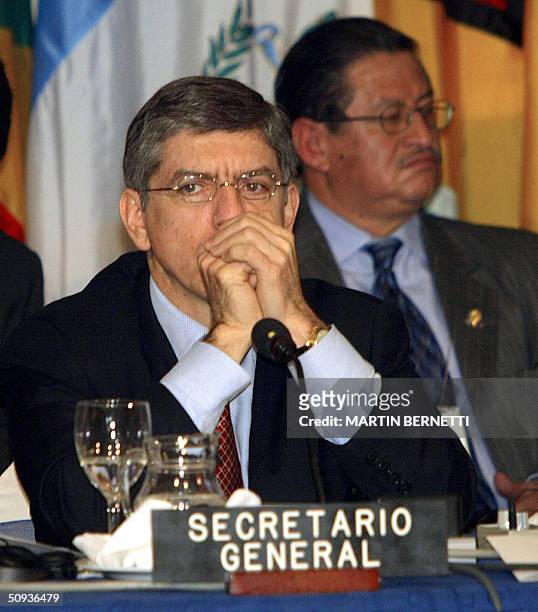 Cesar Gaviria, secretario general de la Organizacion de Estados Americanos, participa de la XXXIV Asamblea General de este organismo en Quito el 07...