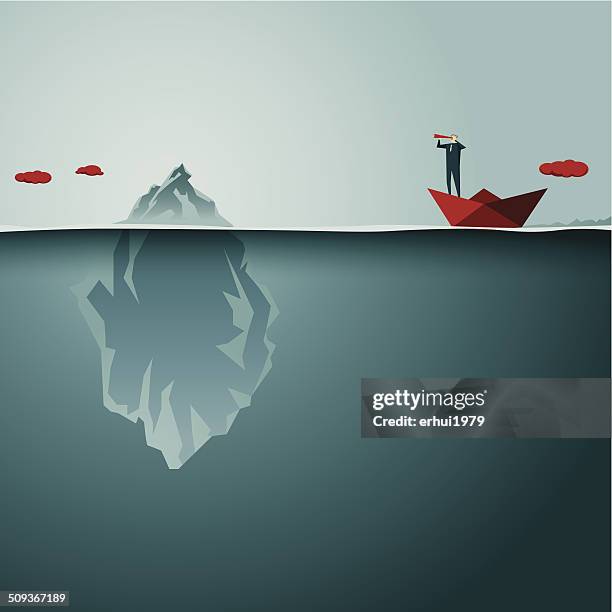 iceberg - iceberg ice formation stock illustrations