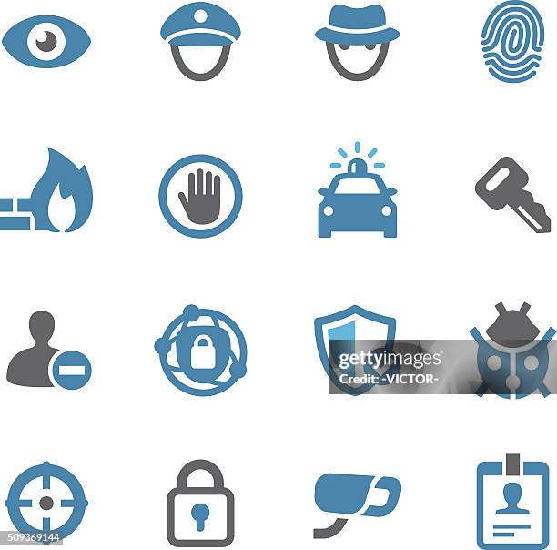 security icons - conc series - ladybug stock illustrations