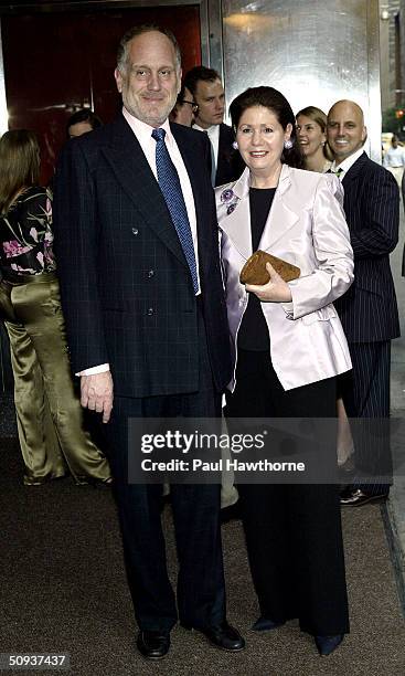 Ronald Lauder and his wife, Jo Carole Lauder, attend MoMA's 36th Annual Party In The Garden at Roseland Ballroom June 7, 2004 in New York City.