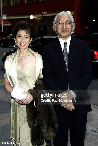 Architect Yoshio Taniguchi and his wife, Kumi, attend MoMA's 36th Annual Party In The Garden at Roseland Ballroom June 7, 2004 in New York City.