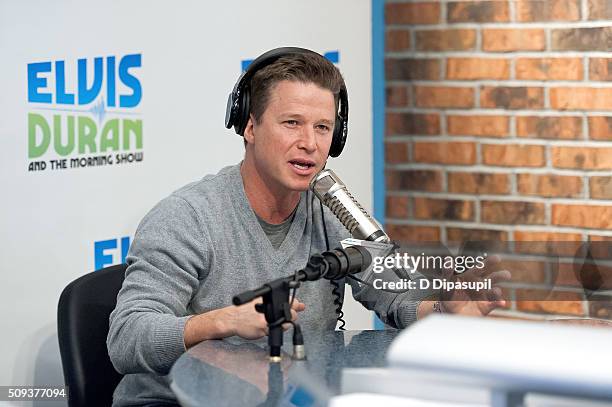 Billy Bush visits "The Elvis Duran Z100 Morning Show" at Z100 Studio on February 10, 2016 in New York City.