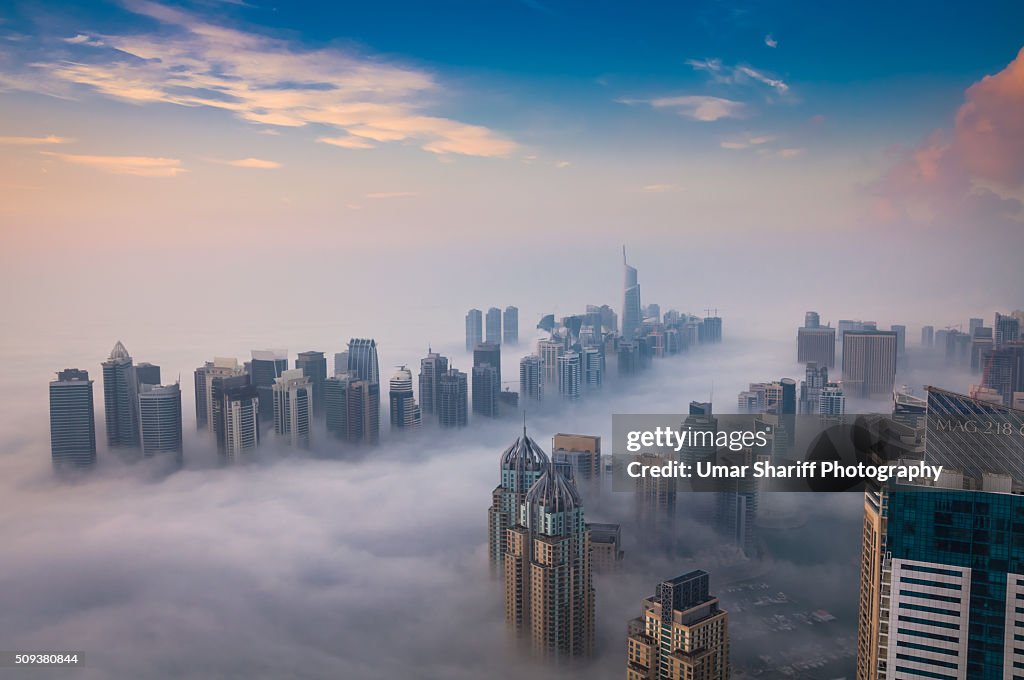 Fog in Dubai