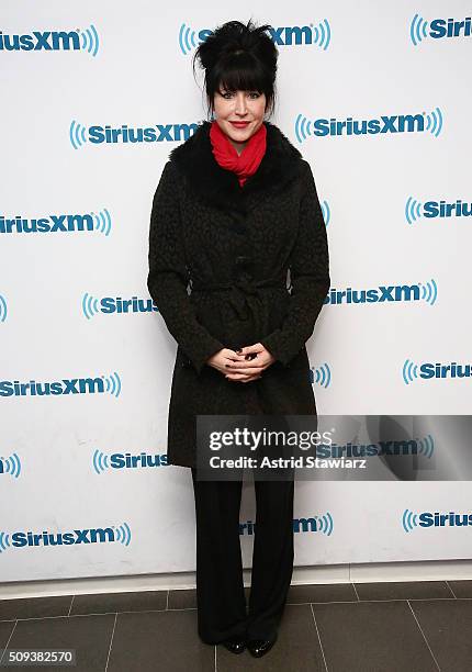 Cindy Kaza visits the SiriusXM Studios on February 10, 2016 in New York City.