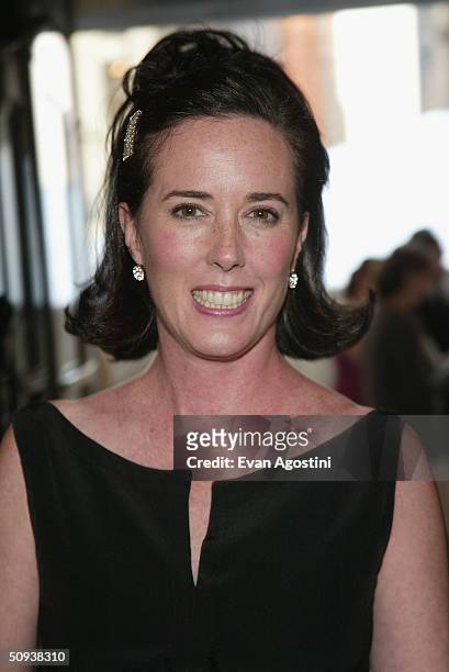 Designer Kate Spade attends the "2004 CFDA Fashion Awards" at the New York Public Library June 7, 2004 in New York City.