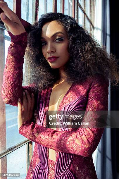 Canadian actress Lyndie Greenwood is photographed for The Source Magazine on January 16, 2016 in Los Angeles, California.