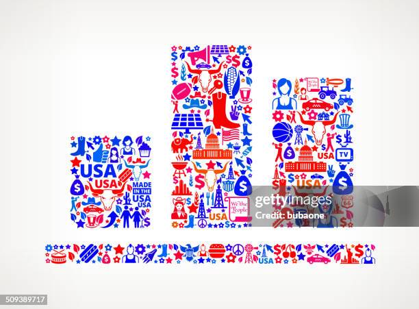 graph us royalty free vector art pattern - beef chart stock illustrations