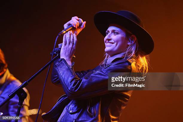 Singer Emily Armstrong of Dead Sara performs onstage at Fleetwood Mac Fest presented by The Best Fest at the Fonda Theatre on February 9, 2016 in Los...