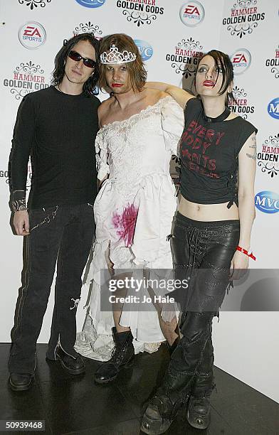 Roxy Saint arrive at "The Metal Hammer Golden Gods Awards" at Ocean on June 7, 2004 in London. The second annual tongue-in-cheek awards ceremony is...