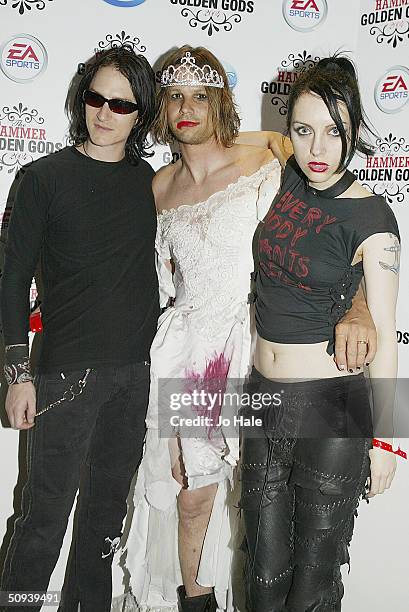 Roxy Saint arrive at "The Metal Hammer Golden Gods Awards" at Ocean on June 7, 2004 in London. The second annual tongue-in-cheek awards ceremony is...