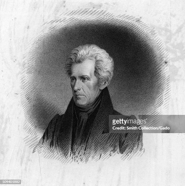 Andrew Jackson, President of the United States, 1843. From the New York Public Library. .