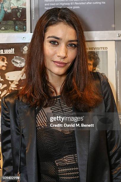 Florence Eugene attends a private view of "Hendrix At Home" at Jimi Hendrix's restored former Mayfair flat on February 9, 2016 in London, England.