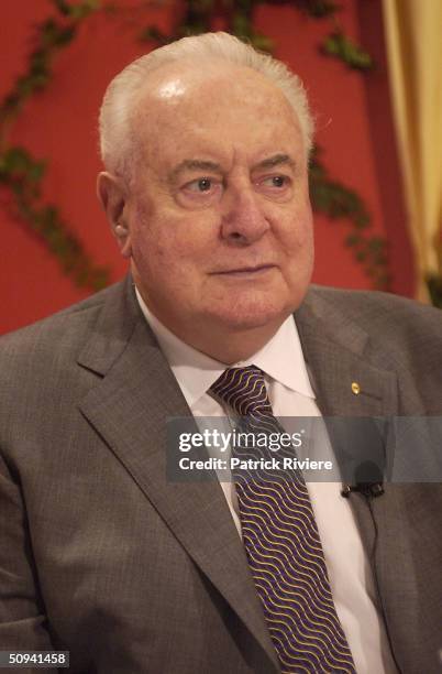 FORMER AUSTRALIAN PRIME MINISTER GOUGH WHITLAM AND WIFE MARGARET AT THE OPENING OF THE NELSON MEERS FOUNDATION HERITAGE COLLECTION. MR & MRS WHITLAM...